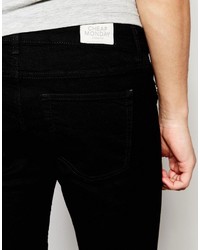 schwarze enge Jeans von Cheap Monday