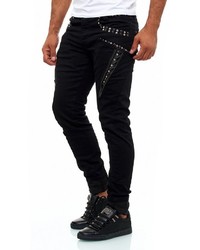 schwarze enge Jeans von KINGZ