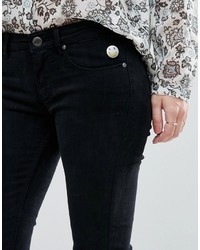 schwarze enge Jeans von Maison Scotch