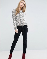 schwarze enge Jeans von Maison Scotch