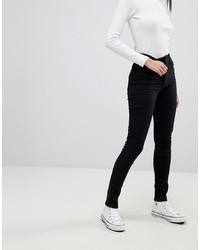 schwarze enge Jeans von Levis Line 8