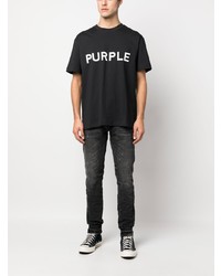 schwarze enge Jeans von purple brand