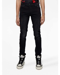 schwarze enge Jeans von Amiri