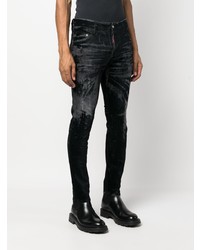 schwarze enge Jeans von DSQUARED2