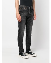 schwarze enge Jeans von purple brand