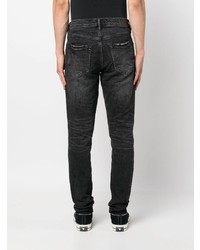 schwarze enge Jeans von purple brand