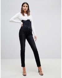schwarze enge Jeans von Miss Sixty