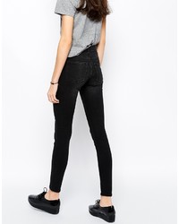 schwarze enge Jeans von Monki