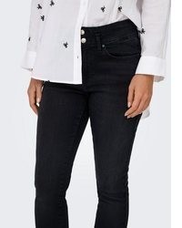 schwarze enge Jeans von Only