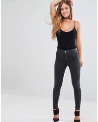 schwarze enge Jeans von Asos