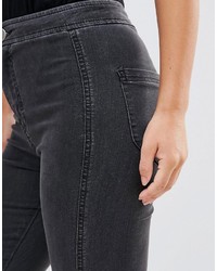 schwarze enge Jeans von Asos