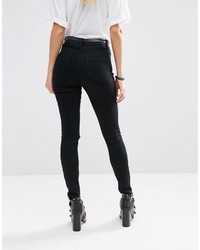 schwarze enge Jeans von Asos