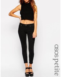 schwarze enge Jeans von Asos