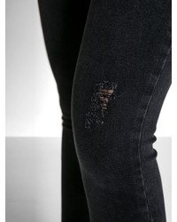 schwarze enge Jeans von Pieces