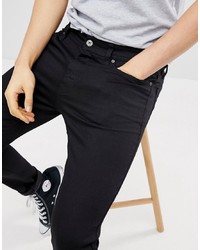 schwarze enge Jeans von Pier One