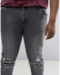 schwarze enge Jeans von Asos