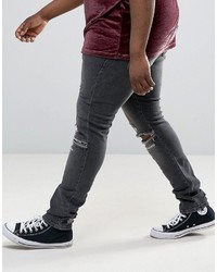 schwarze enge Jeans von Asos