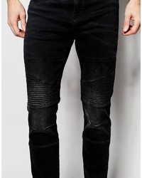 schwarze enge Jeans von Pull&Bear