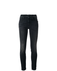schwarze enge Jeans von R13