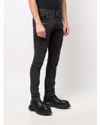 schwarze enge Jeans von Balmain