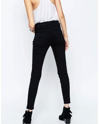 schwarze enge Jeans von Asos