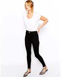 schwarze enge Jeans von Asos