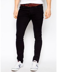 schwarze enge Jeans von Selected