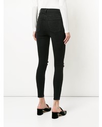 schwarze enge Jeans von Nobody Denim