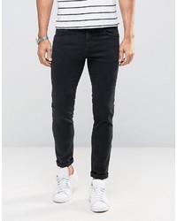 schwarze enge Jeans von Sisley