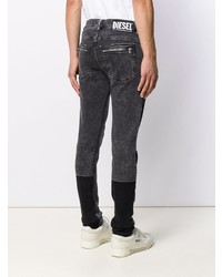 schwarze enge Jeans von Diesel