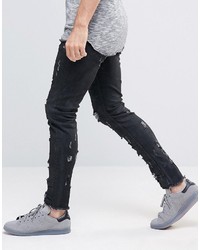 schwarze enge Jeans von Asos