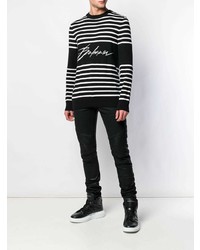 schwarze enge Jeans von Balmain