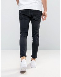 schwarze enge Jeans von Pull&Bear