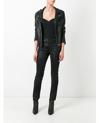 schwarze enge Jeans von Saint Laurent