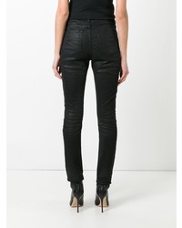 schwarze enge Jeans von Saint Laurent