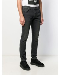 schwarze enge Jeans von Alexander McQueen