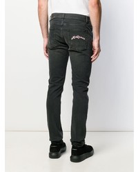 schwarze enge Jeans von Alexander McQueen