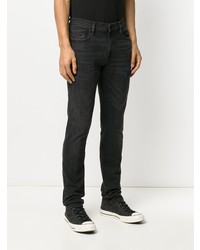 schwarze enge Jeans von John Varvatos
