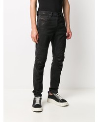 schwarze enge Jeans von Diesel