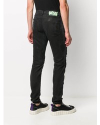 schwarze enge Jeans von Diesel