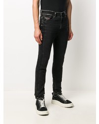 schwarze enge Jeans von Diesel