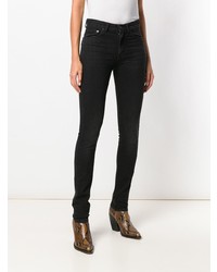 schwarze enge Jeans von Saint Laurent