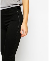 schwarze enge Jeans von Blank NYC