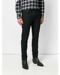 schwarze enge Jeans von Saint Laurent