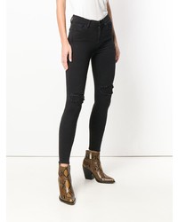 schwarze enge Jeans von 7 For All Mankind