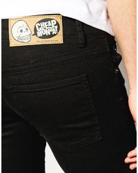 schwarze enge Jeans von Cheap Monday