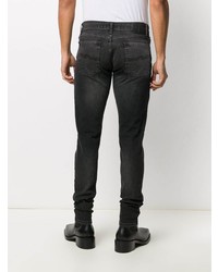 schwarze enge Jeans von Nudie Jeans