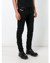 schwarze enge Jeans von Diesel