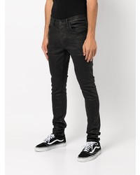 schwarze enge Jeans von purple brand