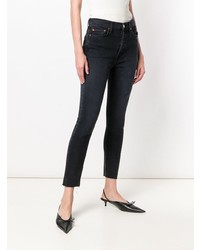 schwarze enge Jeans von RE/DONE